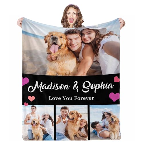 Custom Blanket with Photo - Personalized Throw for Family Celebrations