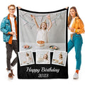 Custom Photo Blanket - Practical Gift for Dad with Personal Memories