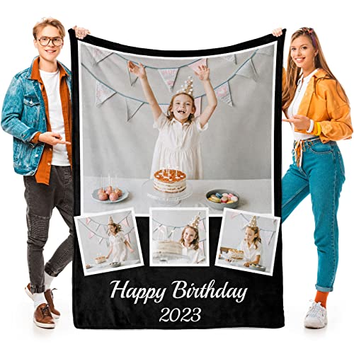 Custom Photo Blanket - Practical Gift for Dad with Personal Memories