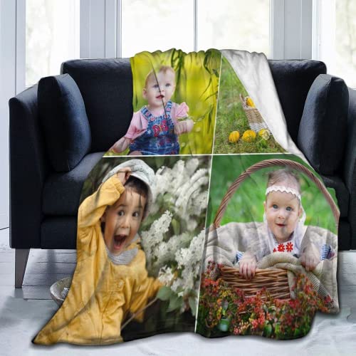 Custom Photo Blanket - Personalized Picture Throw for Family and Home Decor