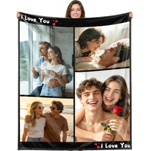 Custom Photo Blanket - Personalized Family Throw for Cozy Home Comfort