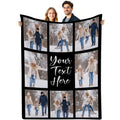 Custom Couple Memory Blanket - Personalized Romantic Throw