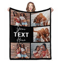 Custom Flannel Photo Throw - Personalized Blanket for Family Gatherings
