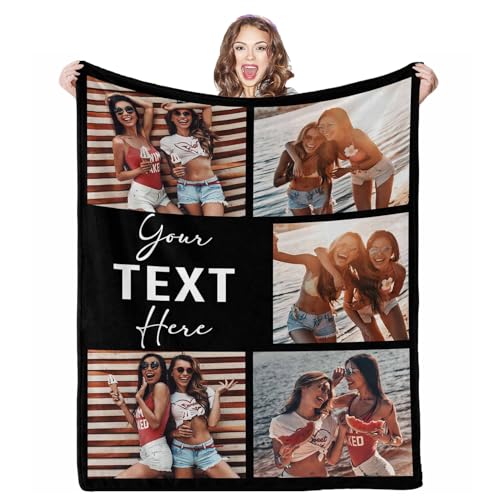 Custom Flannel Photo Throw - Personalized Blanket for Family Gatherings