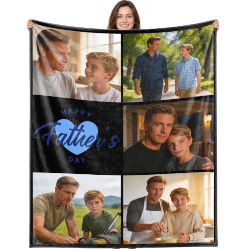 Custom Family Picture Blanket - Personalized Gift for Special Events