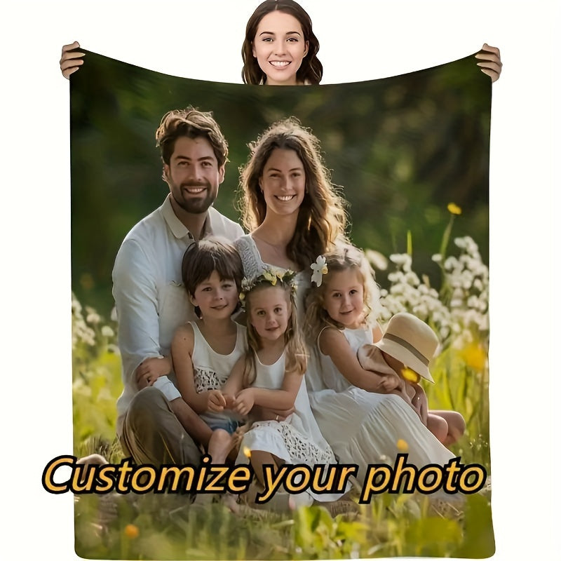 Personalized Family Portrait Blanket - Heartwarming Home Gift