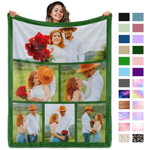 Custom Family Blanket - Personalized Photo Throw for Home, Travel and Gift Giving