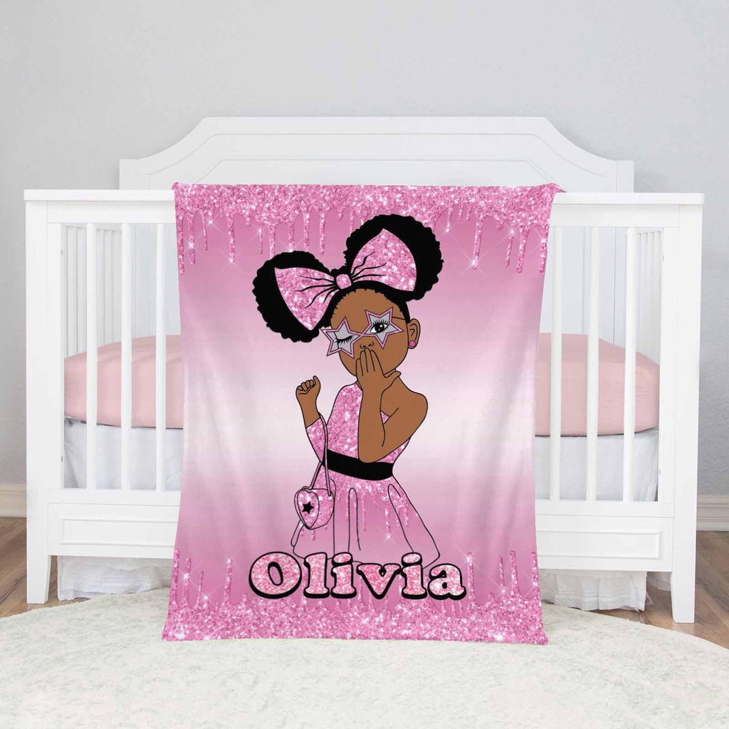 Custom Warm Fleece Blanket - Personalized Pictures and Stories
