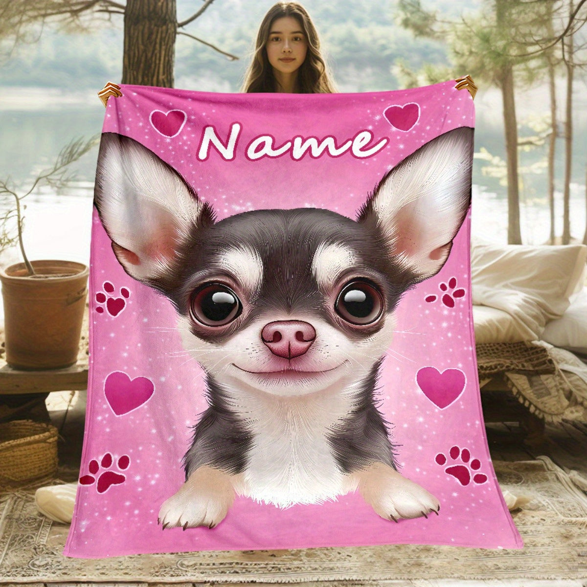 Personalized Grandpa Keepsake Blanket - Custom Family Memory Collection