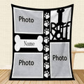 Personalized Blanket with Printed Photos - Family Gift