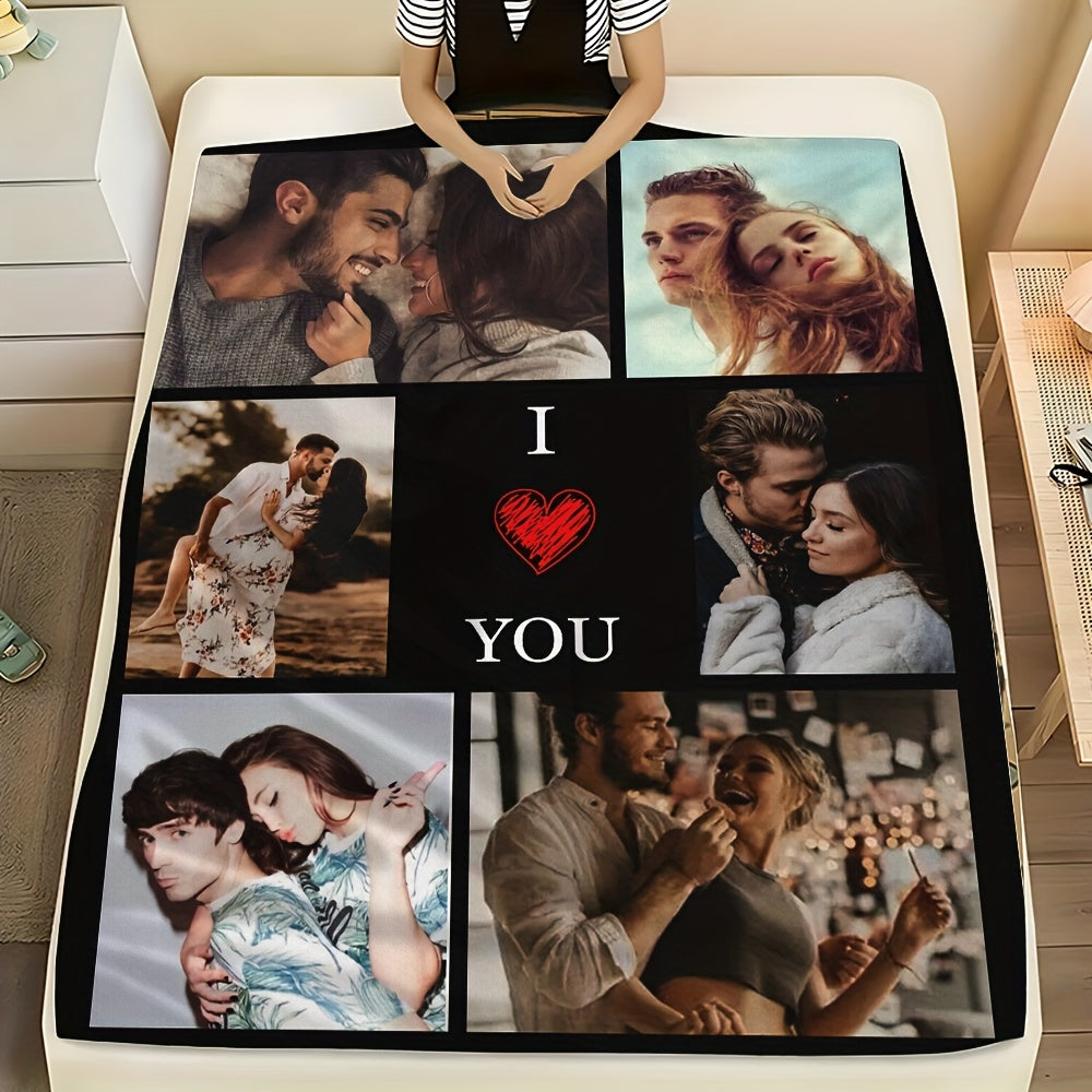 Personalized Photo Throw Blanket - Soft Decorative Accent