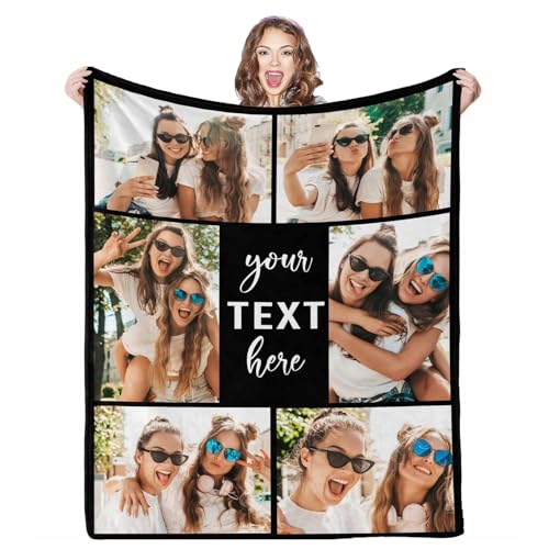 Custom Picture Gift Blanket - Personalized Throw for Family Connections