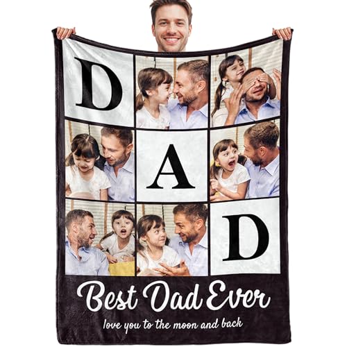 Personalized Photo Throw Blanket - Custom Picture Gift for Birthdays and Anniversaries