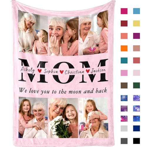 Personalized Picture Blanket - Custom Photo Throw for Home Decor and Family Gifts