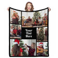 Personalized Home Throw Blanket - Custom Family Photos and Text