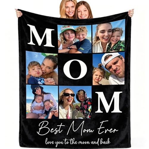 Custom Couple Photo Blanket - Personalized Fleece Throw for Romantic Memories