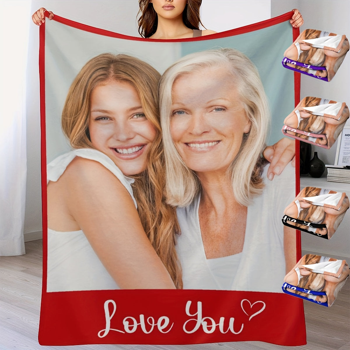 Personalized Custom Picture Blanket - Soft Flannel Throw