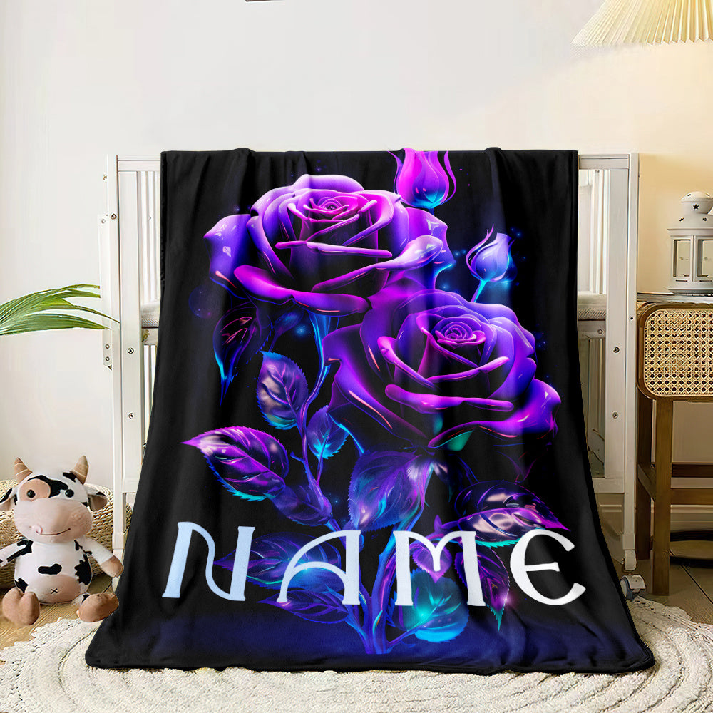Custom Couple Photo Blanket - Personalized Fleece Throw with Memories