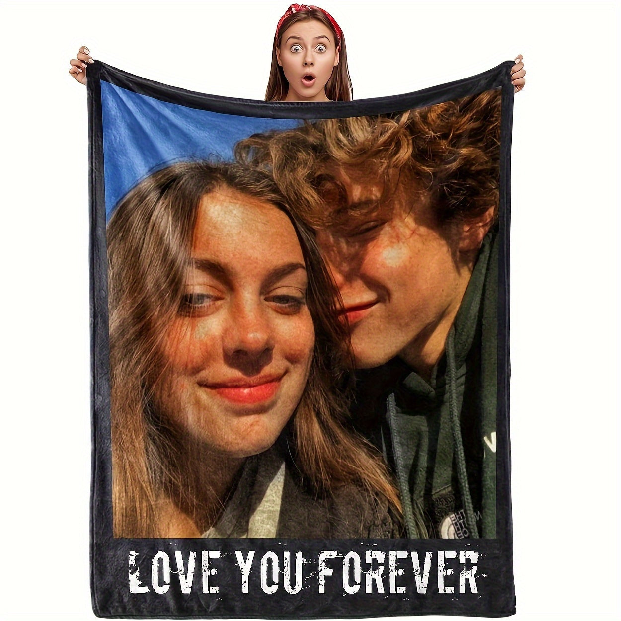 Personalized Photo Gift Blanket - Meaningful and Cozy