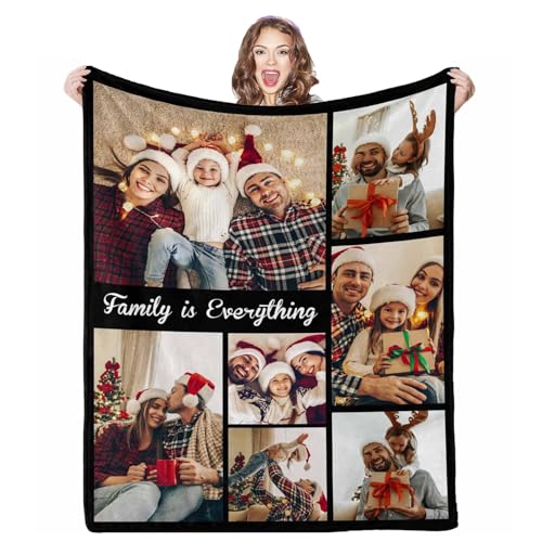 Custom Couple Memory Blanket - Personalized Picture Throw for Home