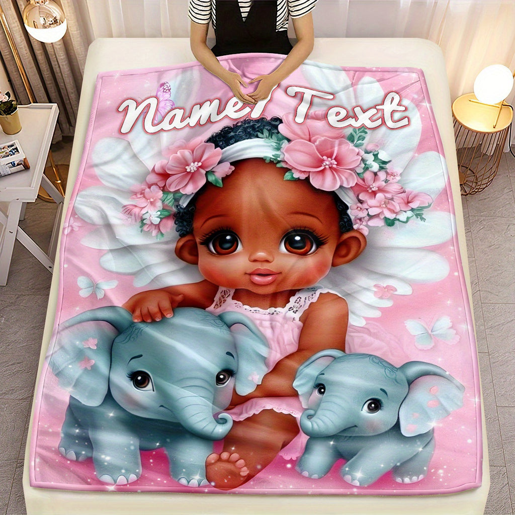 Personalized Family Story Throw for Grandma - Custom Comfort Design