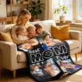 Custom Photo Comfort Blanket - Personalized Throw for Family Memories