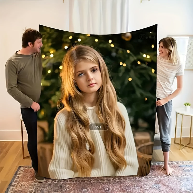 Custom Picture Blanket - Soft Flannel for Daily Relaxation