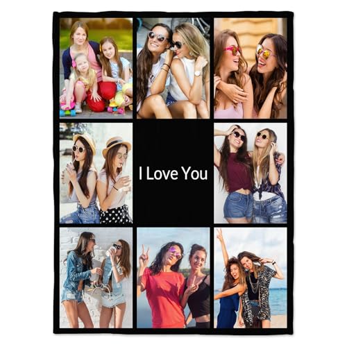 Custom Photo Blanket - Personalized Picture Throw for Family and Home Decor