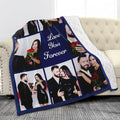 Personalized Baby Keepsake Blanket - Custom Family Photos and Names
