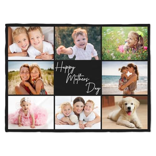 Personalized Fleece Blanket - Custom Photo Throw for Family, Friends and Special Occasions