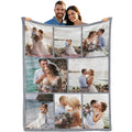 Custom Love Story Blanket - Personalized Photo Throw for Partners