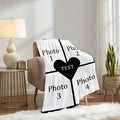 Personalized Couple Photo Blanket - Romantic Keepsake Gift