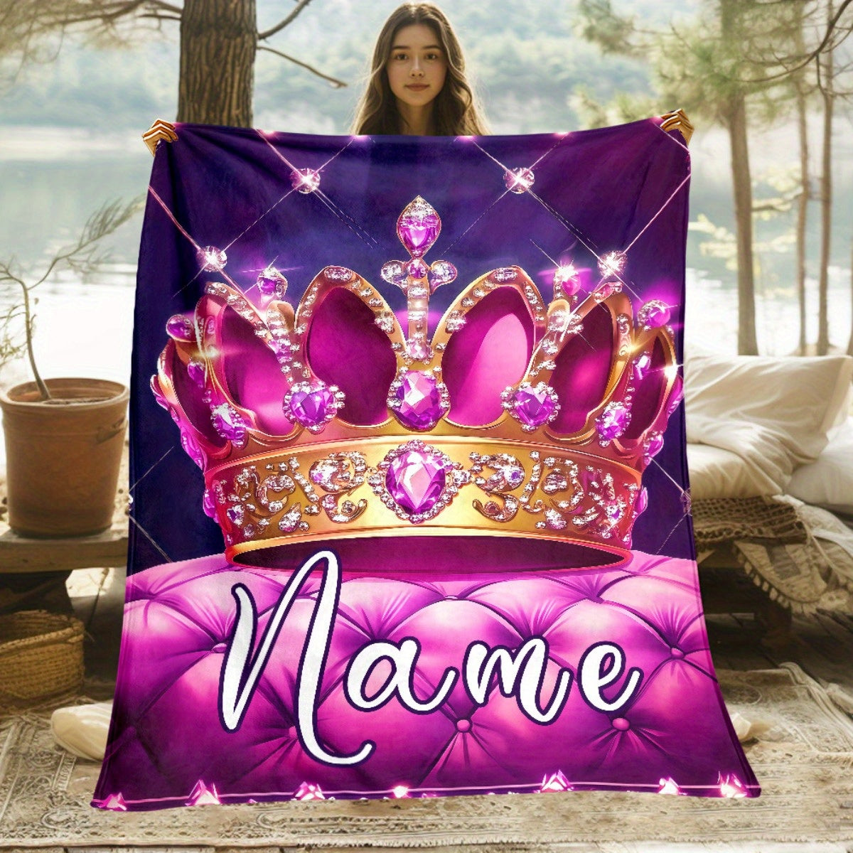 Custom Retirement Story Throw - Personalized Memory Collection Blanket