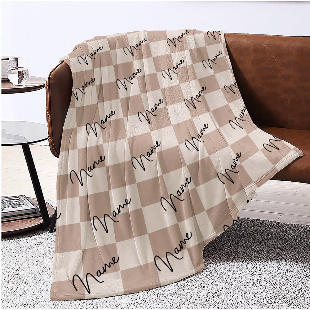 Custom Family Photo Blanket - Personalized Fleece Throw for Home