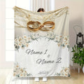 Custom Wedding Keepsake Blanket - Personalized Home Gift