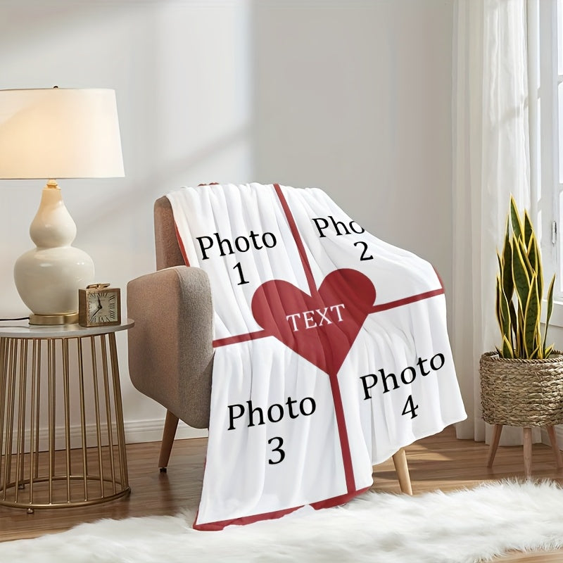 Personalized Anniversary Blanket - Custom Memory Throw