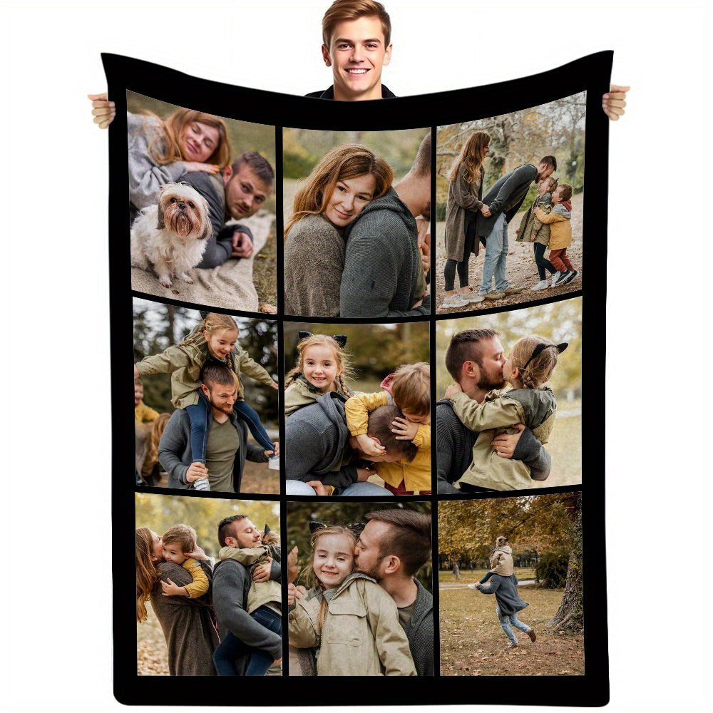 Custom Cat Photo Blanket - Personalized Pet Keepsake