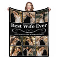 Personalized Christmas Throw Blanket - Custom Pictures for Holiday Comfort