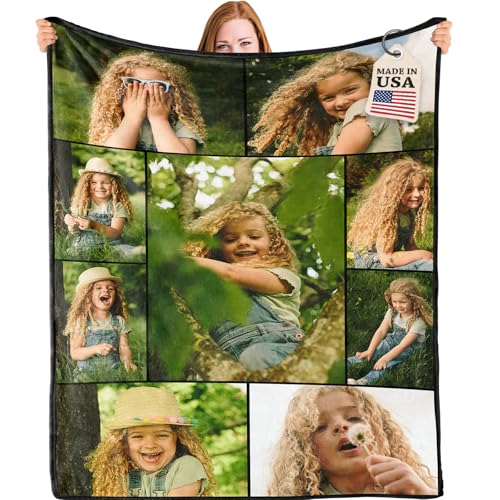 Personalized Picture Throw - Custom Blanket for Couples and Wedding Gifts