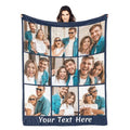 Custom Photo Throw Blanket - Meaningful Keepsake Gift for Dad's Birthday and Father's Day