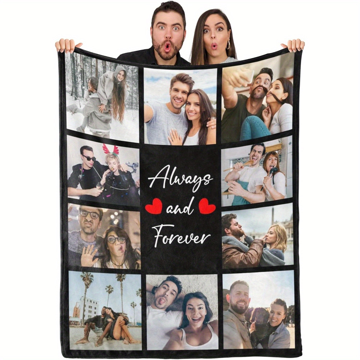 Personalized Blanket with Picture Print - Home Gift