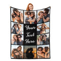 Personalized Mother Gift Blanket - Custom Family Photos and Messages