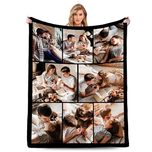 Personalized Custom Blanket - Photo Fleece Throw for Cozy Relaxation