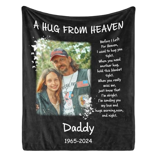 Custom Memory Throw for Grandpa - Personalized Comfort Blanket