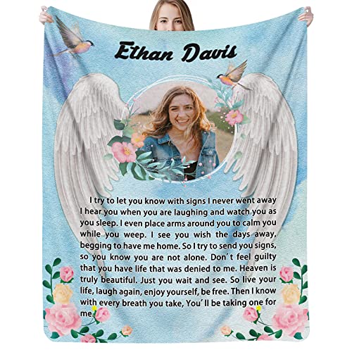 Personalized Grandpa Keepsake Blanket - Custom Family Photos