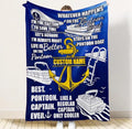 Custom Keepsake Blanket for Dad - Personalized Pictures and Text