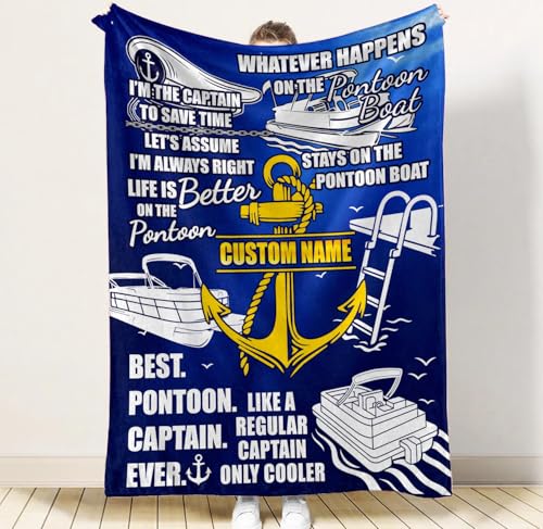 Custom Keepsake Blanket for Dad - Personalized Pictures and Text