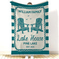 Custom Family Blanket for Grandpa - Personalized Cozy Gift