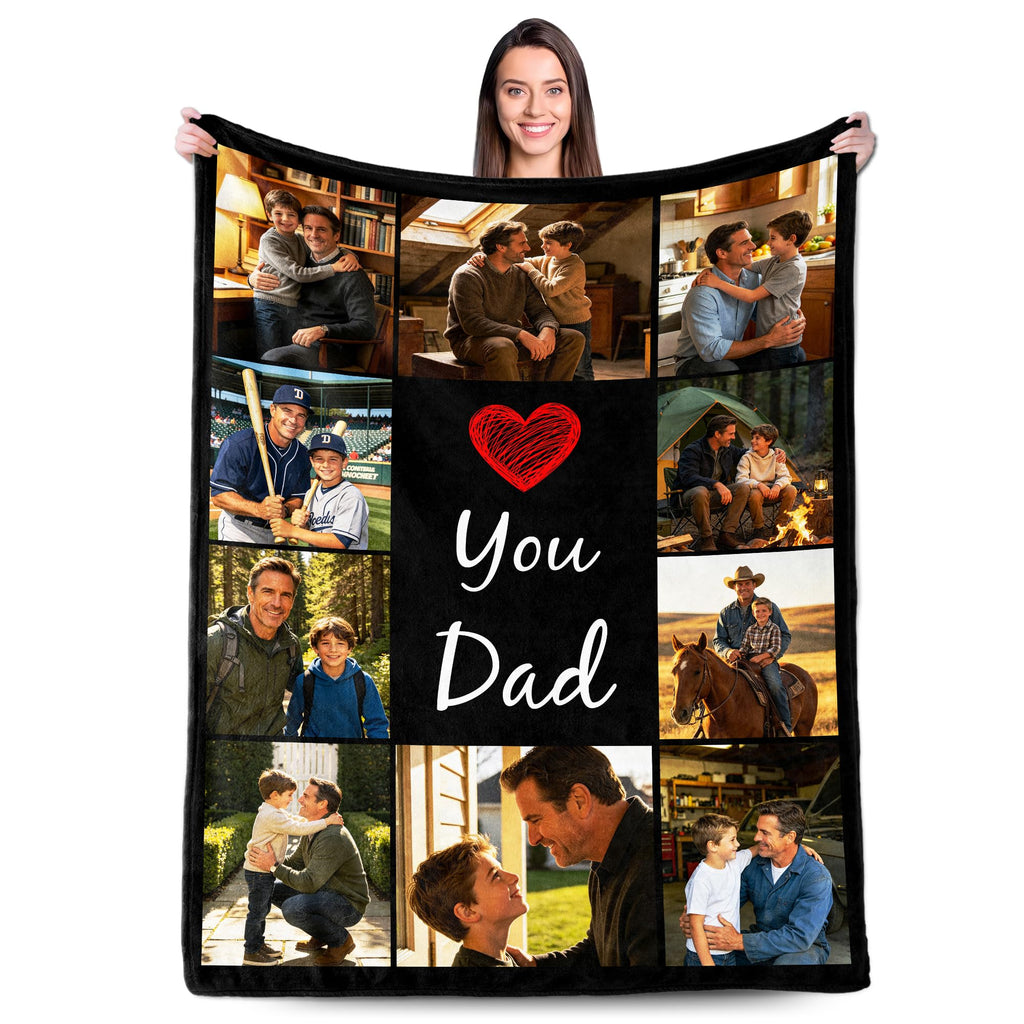 Personalized Best Friend Blanket - Custom Shared Memories in Flannel