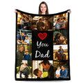 Personalized Best Friend Blanket - Custom Shared Memories in Flannel